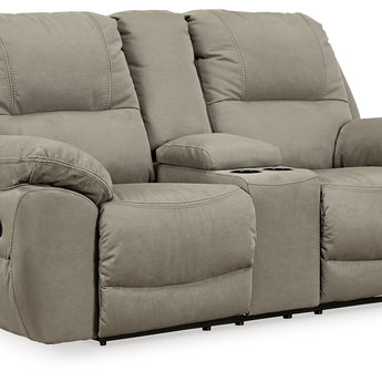 Next-Gen Gaucho - DBL Rec Loveseat w/Console - Putty