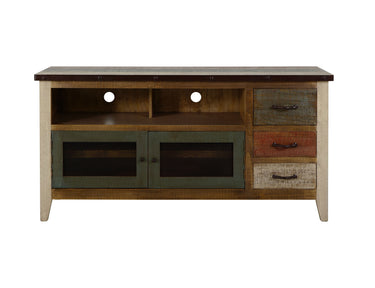 Antique TV Stand with Drawers - alternate view