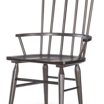 Fenmore - Spindle Arm Chair (Set of 2) - Mocha And Distressed Cherry