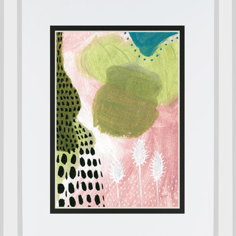 Abundance II By Lynn Mack Mirrored Frame - Pink