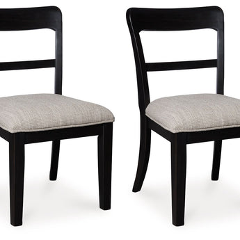 Greddinton - Upholstered Dining Side Chair (Set of 2) - Black