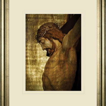 Jesus Christ By Nito - Framed Print Wall Art - Dark Brown