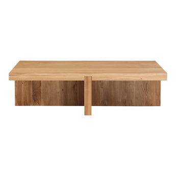 Folke - Mesa de centro rectangular - Marrón claro
