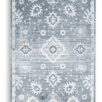 Avanworths - 8' x 10' Washable Rug - Blue / Gray / Ivory