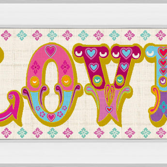 First Love By Tom Frazier - Mirror Framed Print Wall Art - Pink