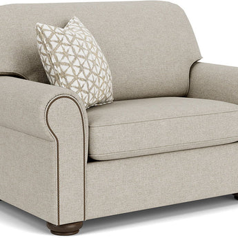 Preston - Fabric Chair And a Half With Nailhead Trim