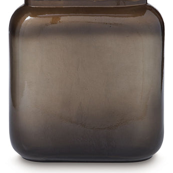 Sumner - Vase - 9.25" - Gray / Gold Finish