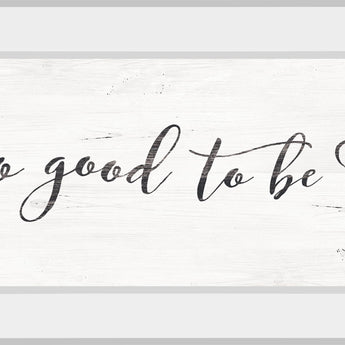 It's So Good To Be Home By Marla Rae - Mirrored Frame Wall Art - Beige