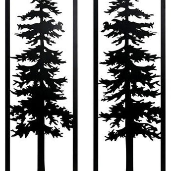 Bondwell - Indoor/Outdoor Wall Decor Set (Set of 2) - Black