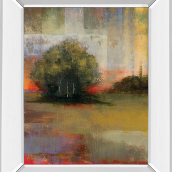 Radiance I By Williams - Mirror Framed Print Wall Art - Green