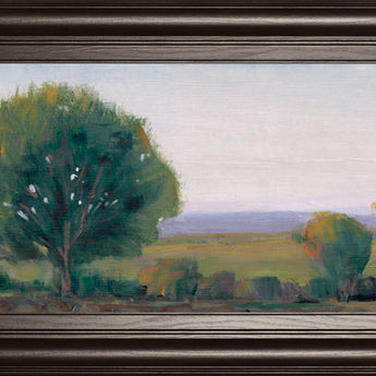 Panoramic Treeline I By Tim Otoole - Framed Print Wall Art - Dark Green