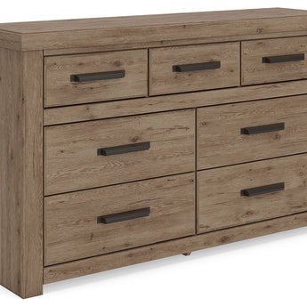 Oliandon - Seven Drawer Dresser - Light Brown
