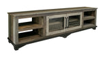Loft TV Stand Two Tone Gray / Brown - alternate view