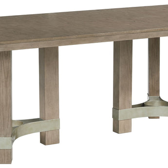 Chrestner - Gris - Mesa de comedor rectangular
