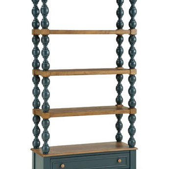 Finnworth - Bookcase - Blue / Brown