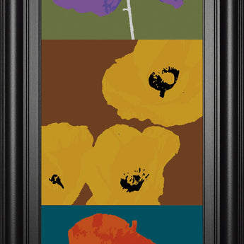 Pop Poppies By Li-legger - 18 x 42 - Yellow
