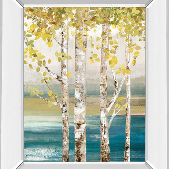 22x26 Down By The River By Allison Pearce - Mirror Framed Print Wall Art - Beige
