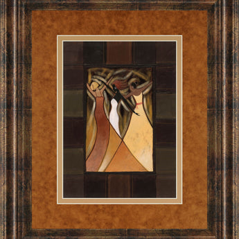 Divine Grace Il By Rob Hefferan - Framed Print Wall Art - Light Brown