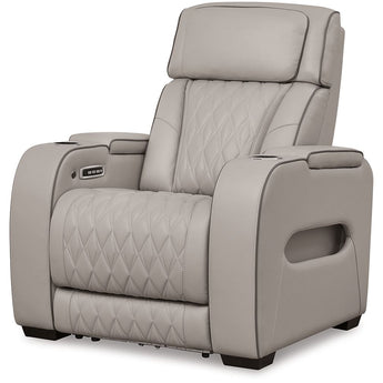 Boyington - Power Recliner/Adj Headrest - Gray
