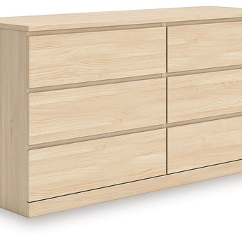 Onita - Six Drawer Dresser - Natural