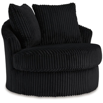 Gramwell - Swivel Chair - Onyx
