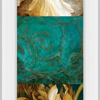 From My Garden Il By Linda Thompson - Mirror Framed Print Wall Art - Darl Brown - Dark Brown