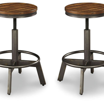 Torjin - Swivel Stool (Set of 2) - Dark Brown