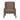 Accent Chair - Warm Latte / Chestnut Brown