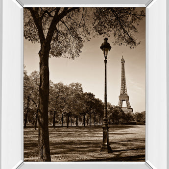 An Afternoon Stroll-pari By Maihara - Mirrored Frame - Light Brown