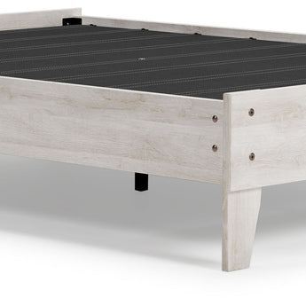 Shawburn - Full Platform Bed - Whitewash