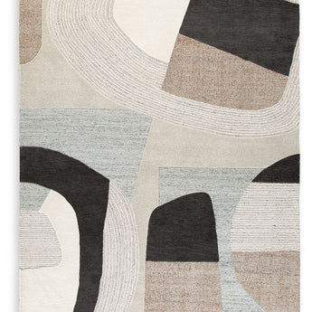 Edrickhill - 8' x 10' Rug - Grayish Teal / Taupe / Cream