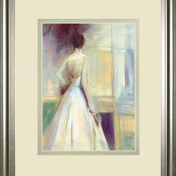 Getting Ready By Sutton - Framed Print Wall Art - Beige