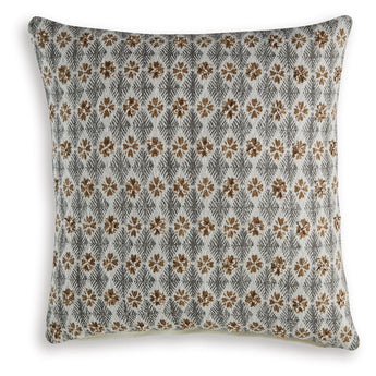 Dainwick - Pillow (Set of 4) - White / Gray / Brown
