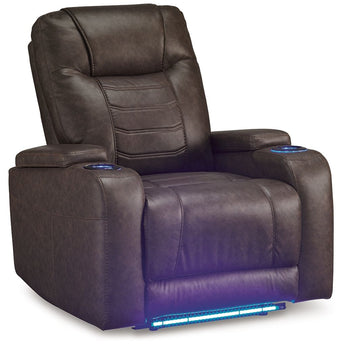 Schooner Rocks - Power Recliner / Adj Headrest - Umber