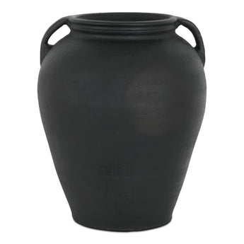 Jovi - Terracotta Vase - Black