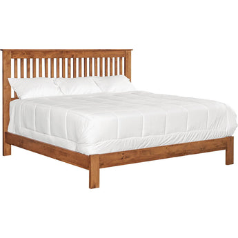 Shaker Slat King Bed - Low Footboard