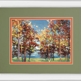 Kaleidoscope By Jmp Mirror - Framed Print Wall Art - Light Brown