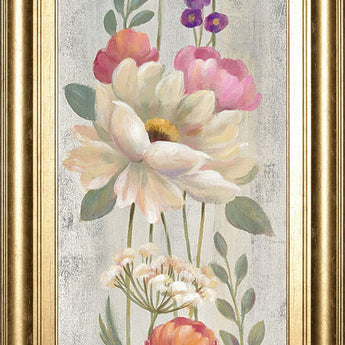 Retro Floral I By Silvia Vassileva - Light Gray