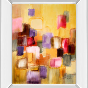 Sonata Il By Lanie Loreth - Mirror Framed Print Wall Art - Yellow