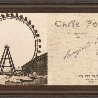 Lettre De Paris Il By Wild Apple Graphics - Framed Print Wall Art - Beige