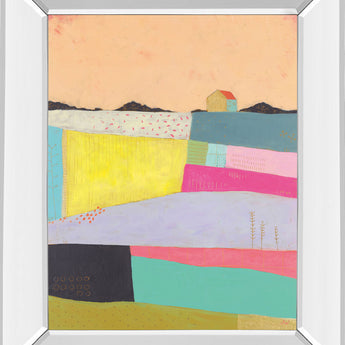 Live Colorfully-Applique By Joelle Wehkamp - Mirror Framed Print Wall Art - Yellow