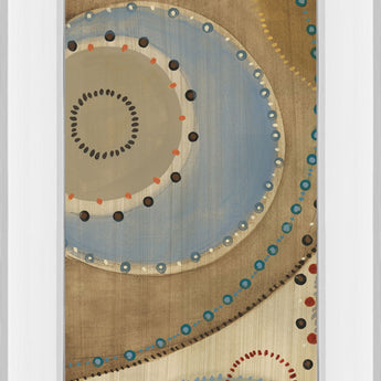 Moving Moments Panel Il By Lee - Mirror Framed Print Wall Art - Beige