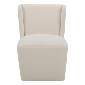 Cormac - Rolling Dining Chair - Cream