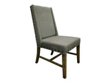 Loft Upholstered Chair (Set of 2) Two Tone Gray / Brown - Chair Sets at Quality Home Furniture Mesquite