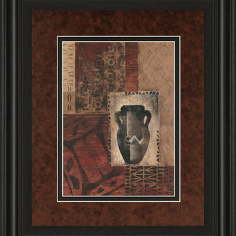 Artifact Revival Il By Maria Donovan - Framed Print Wall Art - Dark Red