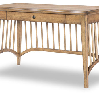 Vintage Market - Spindle Base Writing Desk - Barnwood Oak