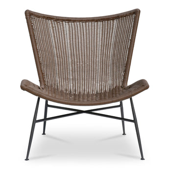 Paige - Silla decorativa - Marrón oscuro