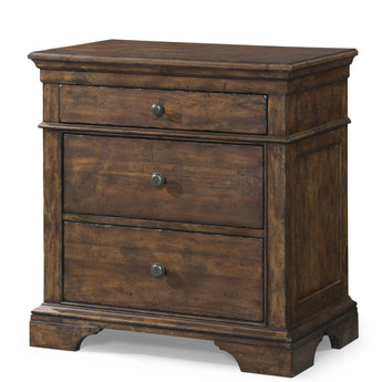 Trisha Yearwood Home - Nightstand 3 Drawer - Coffee