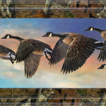 Ascent By Carolyn Mock - Framed Wall Art - Light Blue