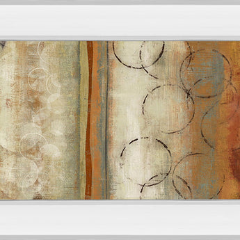 Juncture I By Tom Reeves - Mirror Framed Print Wall Art - Light Brown